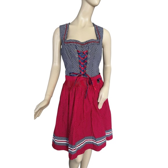 NWT Country Line Trachtenmode Sleeveless Dress Sz 44 (US 12) Oktoberfest Dirndls - Picture 1 of 11
